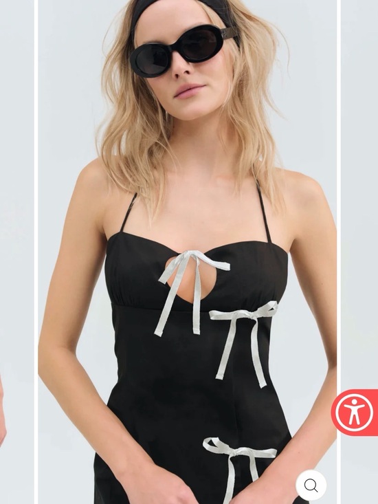 For Love And Lemons Dresses & Skirts - NWT For Love & Lemons Helena Poplin Bow Mini Dress